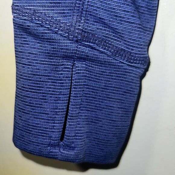 ATHLETA Periwinkle Purple Stripe Strength Zip Up Hoodie Jacket-S - Picture 7 of 10